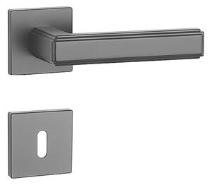 Dverové kovanie MP Raflesia - HR 7S (BS - Čierna matná), kľučka-kľučka, WC kľúč, MP BS (čierna mat)