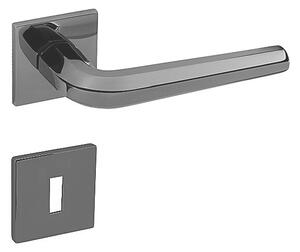 Dverové kovanie MP Oktagon HR 4160 5 S (BNL), kľučka-kľučka, Bez spodnej rozety, MP BNL (čierny nikel)