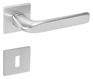 Dverové kovanie MP TI - IDEAL - HR 4162Q 5S (OCS - Chróm brúsený), kľučka-kľučka, WC kľúč, MP OCS (chróm brúsený)