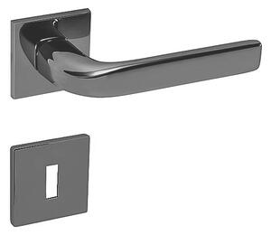 Dverové kovanie MP Ideal HR 4162 5S (BNL), kľučka-kľučka, WC kľúč, MP BNL (čierny nikel)