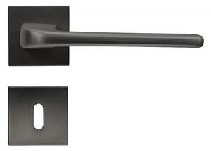 Dverové kovanie RICHTER Cortina (antracit), kľučka-kľučka, Otvor pre obyčajný kľúč BB, RICHTER antracit