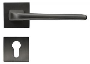 Dverové kovanie RICHTER Cortina (antracit), kľučka-kľučka, Otvor na cylindrickú vložku PZ, RICHTER antracit