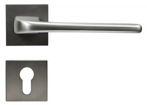 Dverové kovanie RICHTER Cortina (NIMAT), kľučka-kľučka, Otvor na cylindrickú vložku PZ, Richter nikel matný