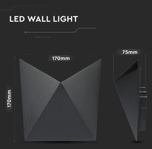 LED Vonkajšie nástenné svietidlo LED/5W/230V 3000K IP65 čierna