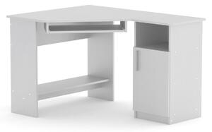 Rohový písací stolík SUMO-13, biely