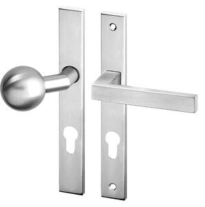 Dverové kovanie ACT Koln UŠ (NEREZ), kľučka-kľučka, Otvor pre obyčajný kľúč BB, AC-T Nerez, 72 mm