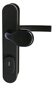 Bezpečnostné kovanie RICHTER R701ZB TB3 (čierna), kľučka-kľučka, Otvor na cylindrickú vložku PZ, RICHTER Čierna matná, 92 mm