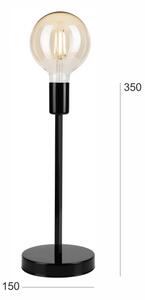 Stolná lampa ASTRID 1xE27/60W/230V lesklá čierna