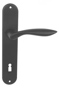 Dverová guľa MP Claudia - S (ČM), kľučka-kľučka, Otvor pre obyčajný kľúč BB, MP Čierna, 90 mm
