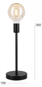 Stolná lampa ASTRID 1xE27/60W/230V matná čierna