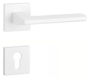 Dverné kovanie MP Yuka - HR 7S (WS - Biela matná), kľučka-kľučka, WC kľúč, MP WS (biela mat)