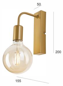 Nástenné svietidlo ASTRID 1xE27/60W/230V zlatá