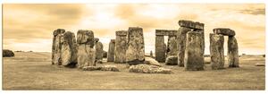 Obraz na plátne - Stonehenge - panoráma... 506FA (105x35 cm)