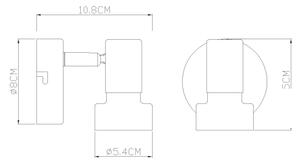 Globo 15548TK - Stolná lampa MAXY 1xE27/40W/230V biela/antracit