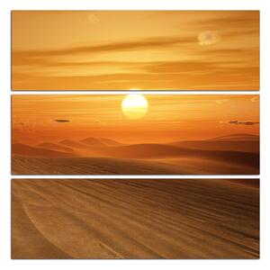Obraz na plátne - Púštny západ slnka - štvorec 3917D (60x60 cm)