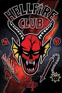 Plagát, Obraz - Stranger Things 4 - Hellfire Club Emblem Rift
