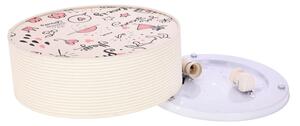 Detské stropné svietidlo KIDDY 2xE27/40W/230V béžová/ružová