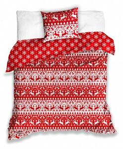 Carbotex Vianočné bavlnené obliečky Christmas time Rozmer: 1x70x90 / 1x140x200 cm