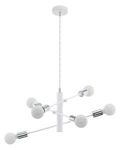 Eglo 98016 - Luster na lanku GRADOLI 6xE27/60W/230V biela