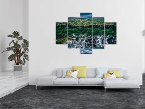 Obraz vodopádov v prírode (150x105 cm)