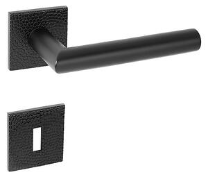 Dverové kovanie MP FAVORIT - HR 4002 5SQ T1 (BS), kľučka-kľučka, Otvor pre obyčajný kľúč BB, MP BS (čierna mat)