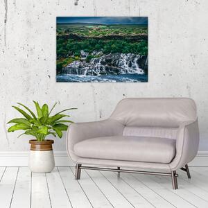 Obraz vodopádov v prírode (70x50 cm)