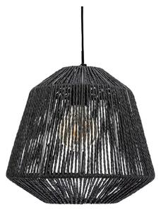 Atmosphera - Luster na lanku JILY 1xE27/40W/230V juta čierna