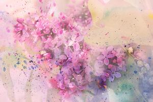 Samolepiaca tapeta ružová vetvička kvetov