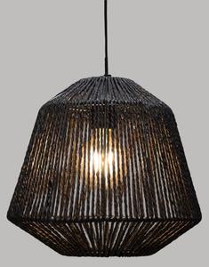 Atmosphera - Luster na lanku JILY 1xE27/40W/230V juta čierna