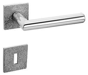 Dverové kovanie MP FAVORIT - HR 4002 5SQ T3 (OC - CHROM LESKLÝ), kľučka-kľučka, WC kľúč, MP OC (chróm lesklý)