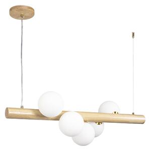 Toolight Toolight, závesné stropné svietidlo 80cm, 5xG9, APP1906-5CP, hnedá, OSW-66579