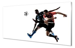Obraz na skle muži futbal 100x50 cm 2 Prívesky