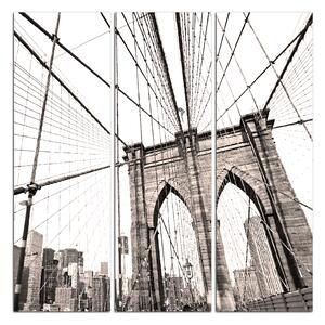 Obraz na plátne - Manhattan Bridge - štvorec 3925B (75x75 cm)