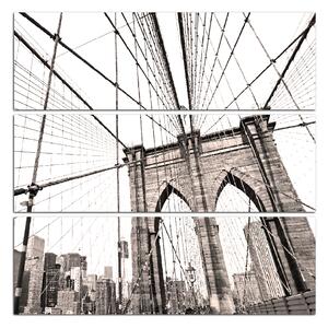 Obraz na plátne - Manhattan Bridge - štvorec 3925C (75x75 cm)