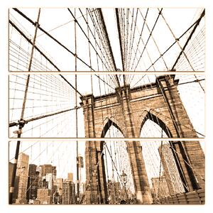 Obraz na plátne - Manhattan Bridge - štvorec 3925FC (75x75 cm)