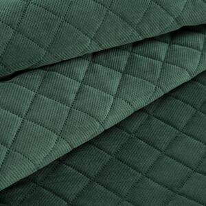 Dekorstudio Luxusný prehoz na posteľ MILO v tmavozelenej farbe Rozmer prehozu (šírka x dĺžka): 170x210cm