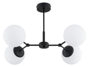 Luster na tyči FOTON 4xE14/10W/230V čierna