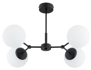 Luster na tyči FOTON 4xE14/10W/230V čierna