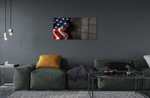Sklenený obraz Vlajky Spojených štátov 140x70 cm 4 Prívesky