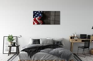 Sklenený obraz Vlajky Spojených štátov 120x60 cm 2 Prívesky