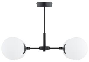 Luster na tyči FOTON 4xE14/10W/230V čierna