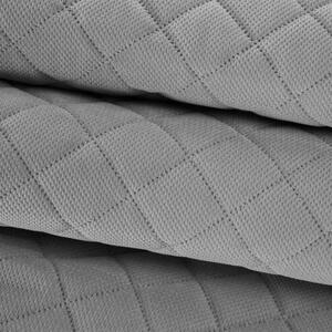 EUROFIRANY Štruktúrovaný zamatový prehoz, vyrobený technológiou horúceho lisovania 220 cm x 240 cm strieborná 100 % polyester Rozmery textílií: 220 cm x 240 cm
