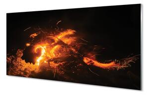 Sklenený obraz ohnivý drak 140x70 cm 2 Prívesky