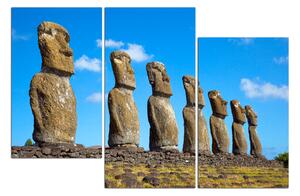 Obraz na plátne - Ahu Akivi moai 1921C (150x100 cm)