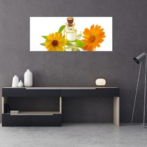 Obraz kvetinového oleja (120x50 cm)
