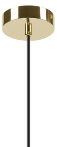 Luster na lanku HARMA 1xE27/15W/230V pr. 30 cm biela/zlatá