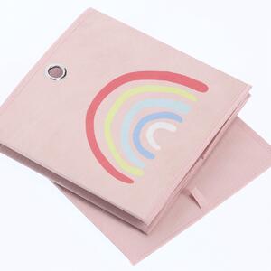 Zeller Detský úložný box Rosy Rainbow 28x28x28 cm