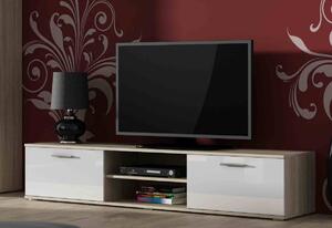 TV stolík SOHO, 180x37x43, dub sonoma/biela