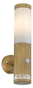 Globo 34070S - Vonkajšie nástenné svietidlo so senzorom JAICY 1xE27/15W/230V IP44