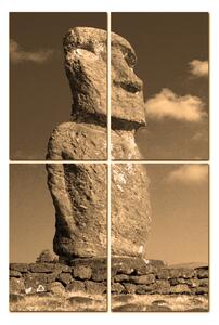 Obraz na plátne - Ahu Akivi moai - obdĺžnik 7921FD (120x80 cm)